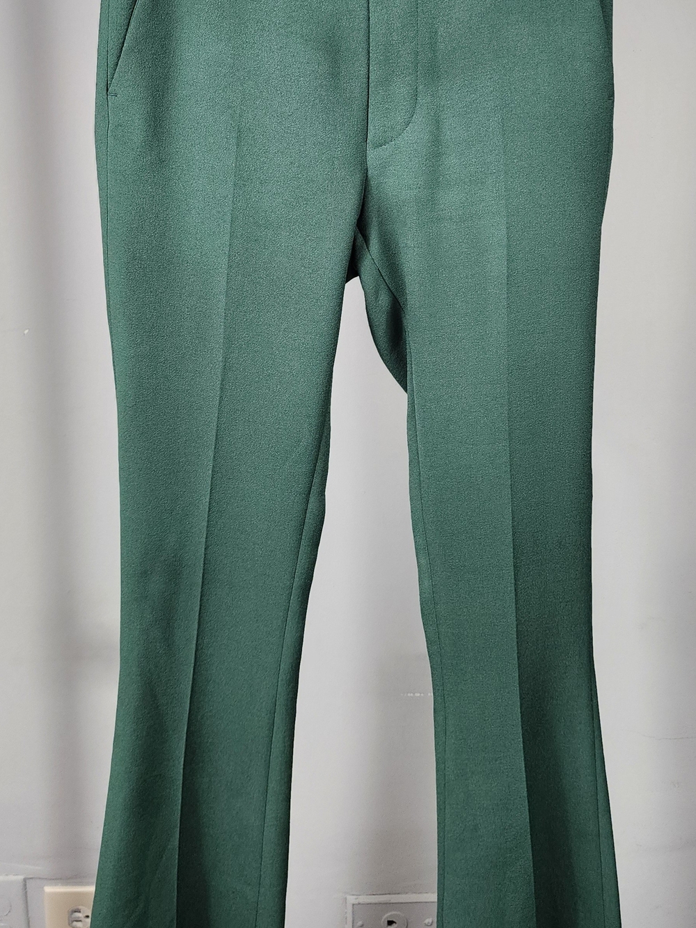 Asos Design Men's Skinny Flare Suit Pants Tailored Forest Green 28x30 - Picture 3 of 14